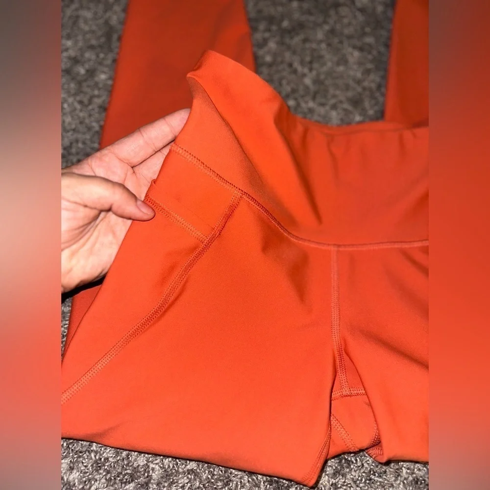 Women’s Orange Old Navy Power-soft Active High Rise Leggings Size Small
